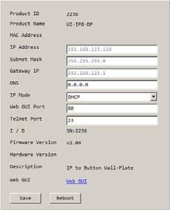 The PC may ask the user to grant permission for the application to access the connected network. Click the Find Devices on Network button. The software will list all of the UI-IP8- DP devices found.