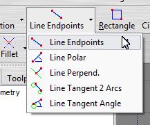 Line Endpoints Click on the viewport to select the start point, move the mouse to position the end point and click. You can enter points using one of three methods: Sketch, Snap and Coordinates.