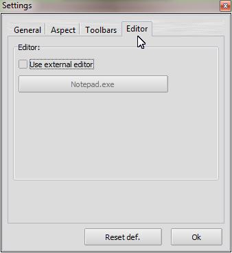Use External Editor Allows you to use an external editor to view, edit and print the G_Code files