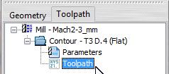 The file contains all the interpolations of the toolpath.
