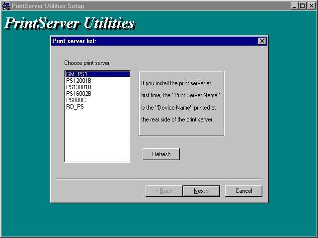 4. Click Next to start the utility file installation. 5. The Print Server Utilities program will finish installing.