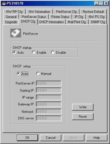 7.12 DHCP Cfg - DHCP Server Configure The HPS1P can be configured with DHCP settings to provide a dynamic IP addresses assignment.