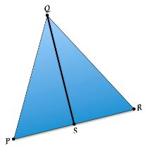 We drew isosceles PQR with PQ RQ. We constructed the midpoint of PR and labeled it S. Then we constructed the perpendicular bisector of PQ, SQ. Then PQS RQS and QPS QRS by CPCTC.