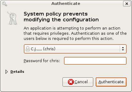 Appendix C Setting Up Your Computer s IP Address 3 In the Authenticate window, enter your admin account name and password then click the