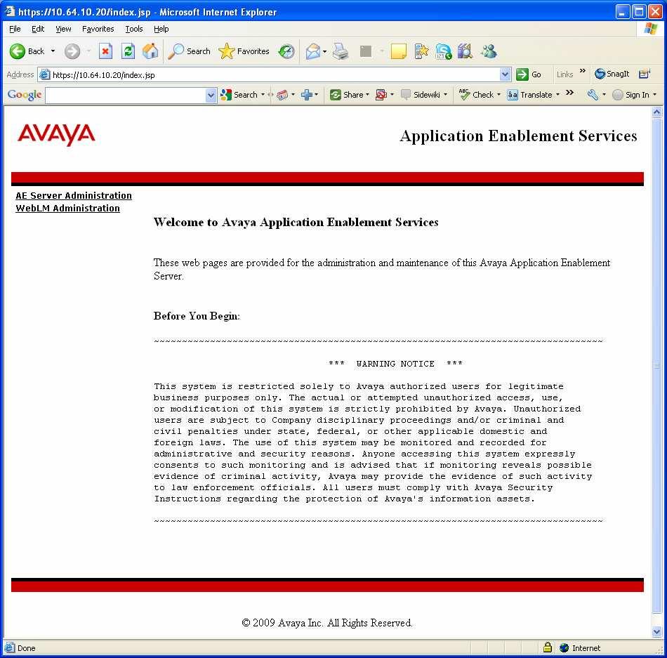 5. Configure Avaya Aura Application Enablement Services Application Enablement Services enables Computer Telephony Interface (CTI) applications to monitor and control telephony resources on