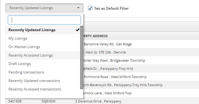 To Retrieve a Draft: 1 1. On the Browse Listings grid at the bottom of the dash homepage or Listings homepage, click the dropdown menu. 2.