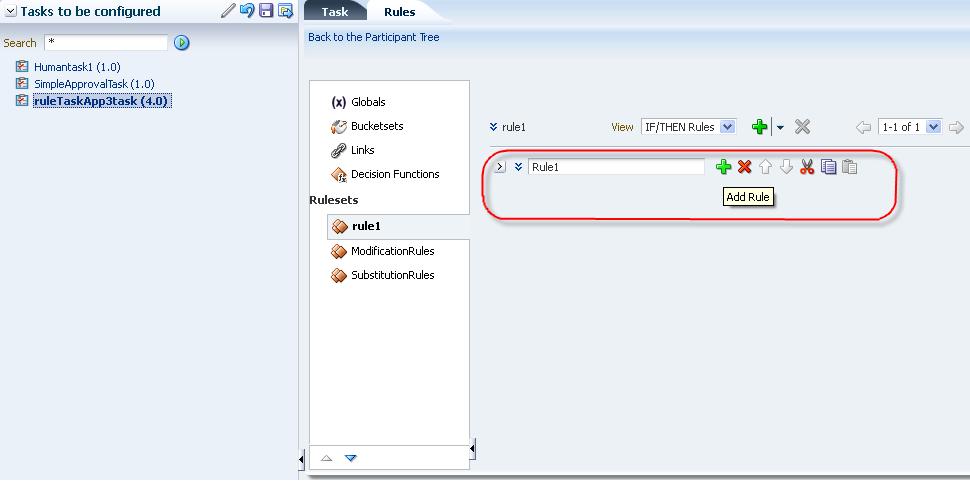 Chapter 9 Using Task Configuration in Process Workspace 2. In the Administration Panel, under Task Administration, click Task Configuration. The Tasks to Be Configured pane appears as the middle pane.