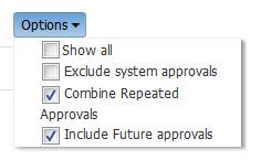 Chapter 2 Modifying History Approval Options in the Task Details Page Combining Repeated Approvals of a Task in the History Excluding System Approvals from a Task Including New Participants in the