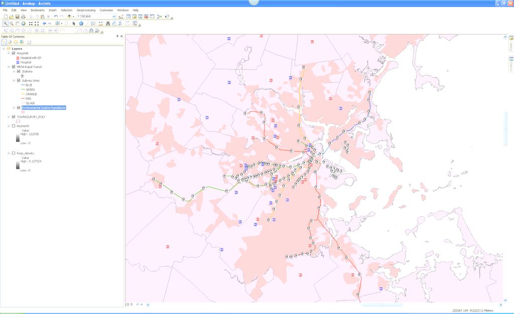 2.0 Spatial Data in ArcMap When you first enter ArcMap, you will have a blank View.
