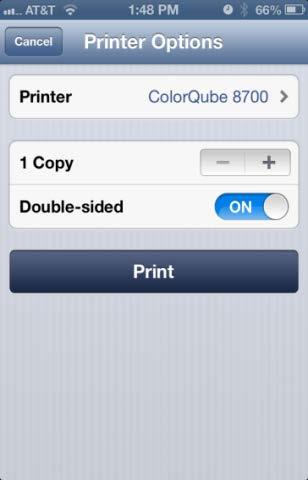 AirPrint, you may see a message