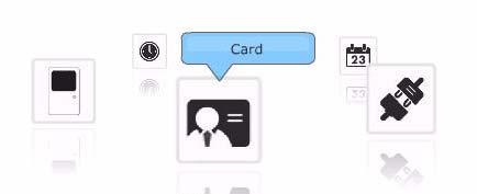 0, the Card symbol gives you access to the Card Management features.