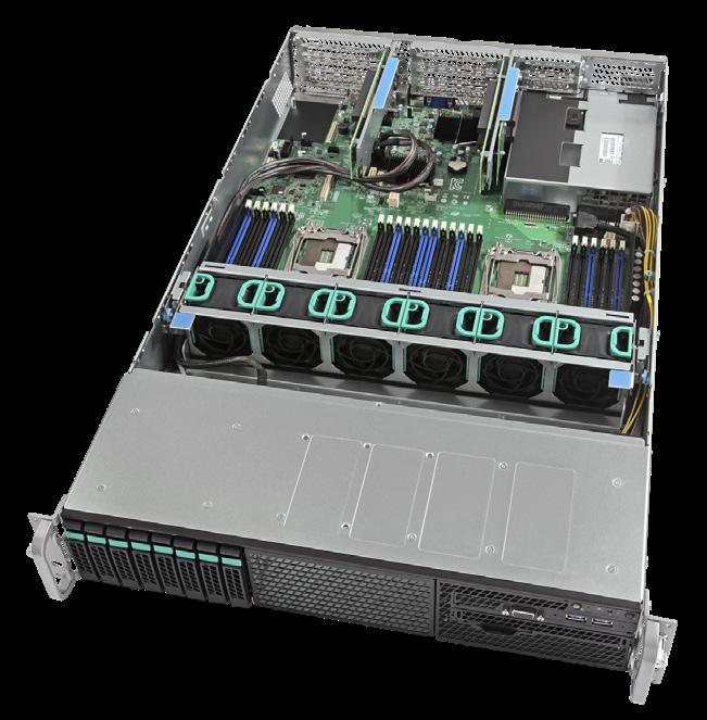 Intel Server Systems R2000WT Based on the Intel Server Board S2600WT Family 2U RACK SYSTEMS Continued from previous page Dimensions (H x W x D) 3.44 x 17.
