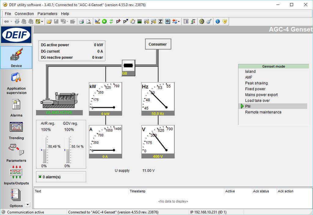 Description of option DEIF Multi-line 2 Utility Software v.3.x (USW). The USW-3 can be downloaded from: www.deif.com. To open the Option N configurator, the utility software has to be opened.