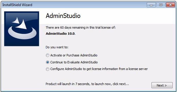 Chapter 3: Activating Your Product About Activation About Activation AdminStudio product activation requires you to enter a valid serial number for one of the Editions of AdminStudio.