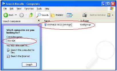6. Key in the host name, (For example storage-xxxx ) in the Computer name column and then