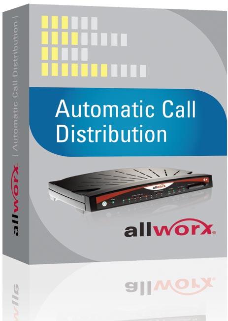 Allworx Automatic Call Distribution Allworx Automatic Call Distribution is a robust call center solution, allowing you to distribute queued calls in linear priority, round robin, longest idle and