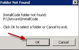 The installer will try to automatically locate the