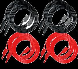 plugs Auxiliary contact cable set 10 m with banana plugs