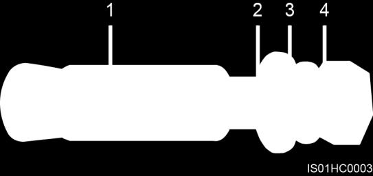 4 System Installation Figure 4-12 Expansion bolt composition (1) Expansion sleeve (2) Flat washer (3) Spring washer (4) Bolt Figure 4-13 Drilling a hole and installing an expansion bolt To prevent
