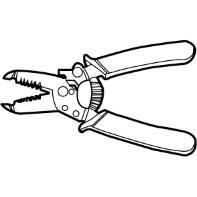 Wire stripper Applies to cables with cross-sectional areas of 4 mm 2, 6 mm 2, and 10 mm 2 Peels off cable jackets.