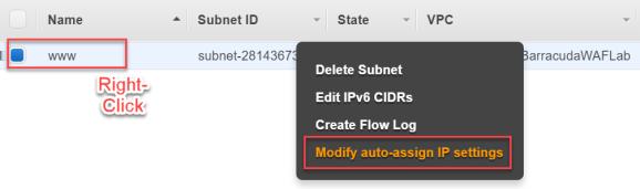 The Modify auto-assign IP settings screen opens. 8.