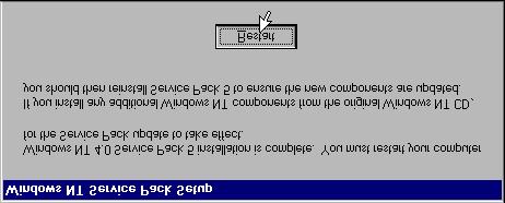 6. Click on restart to restart the computer. Installation of Internet Explorer Service Pack 1.