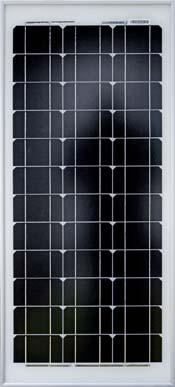polycrystalline (10 W) and one amorphous (6 W) solar module The modules are equipped