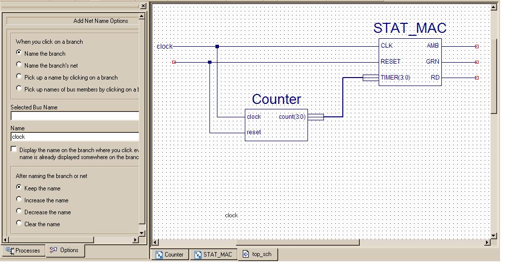 Top-Level Schematic Designs 12. Select the Add Net Names tool from the Drawing toolbar. 13.