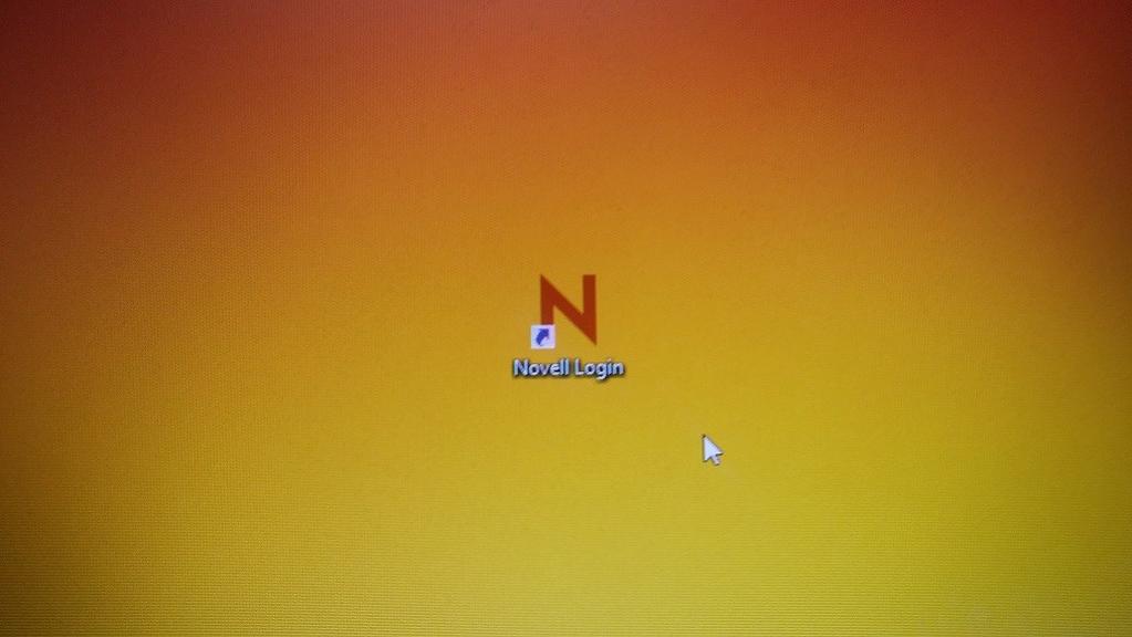 on the desktop The Novell Login will appear Enter your Novell/LDAP