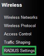 o Shared Secret: Enter the shared secret used to authorize your router The following section outlines options when selecting Radius.