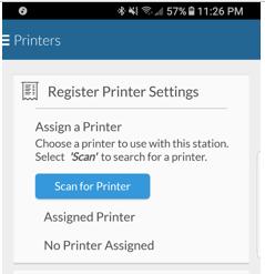 Printers Mobile Payment Acceptance supports the use of receipt printers.