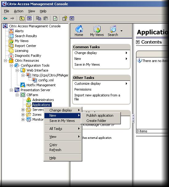 1. In the Access Management console navigate to Citrix
