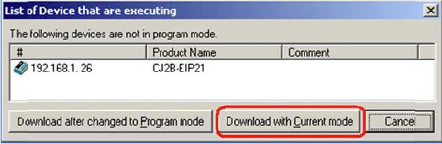 Down Loading EIP Configuration For CJ2 To download to the EIP module