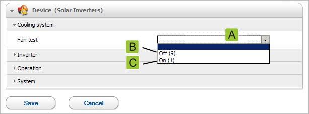 Sunny Explorer Basics SMA Solar Technology AG If different values are set for devices in the same device class, this is indicated in editing mode by an empty field (A).