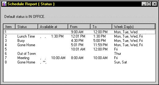 Flexible Schedules Each feature can be applied based upon a schedule. This schedule tells the voice menu when to apply this feature and when not to.