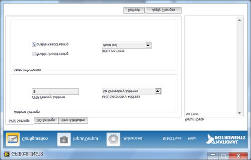 GPIBX node. 5. Click on the VISA Properties tab on the bottom. 6. Click Open Visa Test Panel. 4 6 5 7.