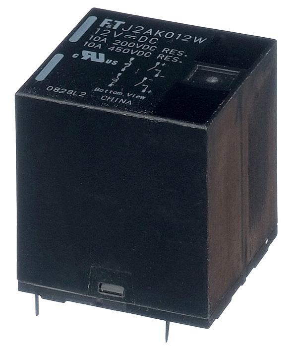 POWER RELAY ULTRA SMALL HIGH VOLTAGE DC RELAY FTR-J Series FEATURES 0A, 50VDC high-voltage switching ( x 0A, 00VDC switching) Contact voltage drop: typical 0.