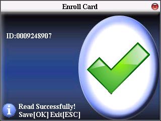 7 RFID Card Enrolment 2.7.1 ID
