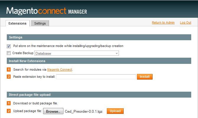1. How to Install And note down your Member ID Step 3: Installing Preorder Payment Gateway Extension for Magento The easiest way to install the plug-in is by using magento connect, in the admin