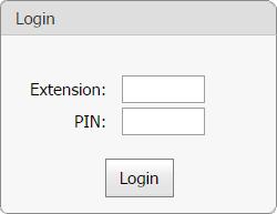 To login to the web portal, browse to the default URL: http://<3cxserverip>:6200 On the login screen enter the 3CX extension number and PIN for an extension with 3CX System Administration