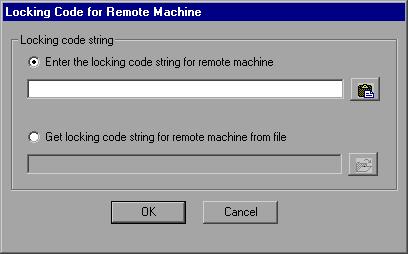 Working with WinRunner Licenses 5 Click Check Out. The Locking Code for Remote Machine dialog box opens.