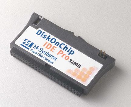DiskOnChip IDE Pro provides: NAND flash-based technology High performance Platform independence Fast time to market - no driver required 40-pin or 44-pin IDE connector Hamming code-based EDC/ECC