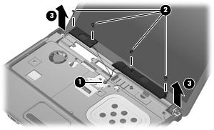 Speakers Description Spare part number For use only with HP Compaq 6535s Notebook PC models 493173-001 For use only with HP Compaq 6530s and 6531s Notebook PC models 491656-001 Before removing the