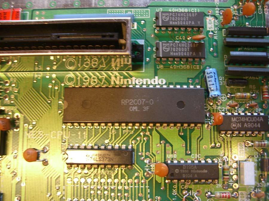 Picture Processing Unit NES PPU (Ricoh RP2C07) in a PAL NES.