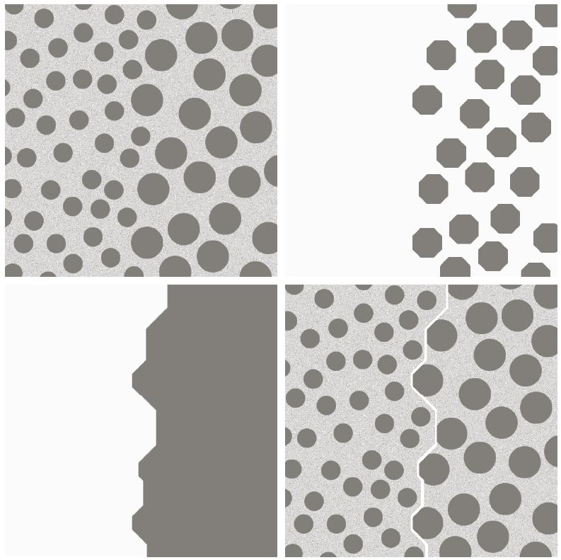 . Texture based segmentation (a) 600 600 pixels image (b) Closing of (a) using a