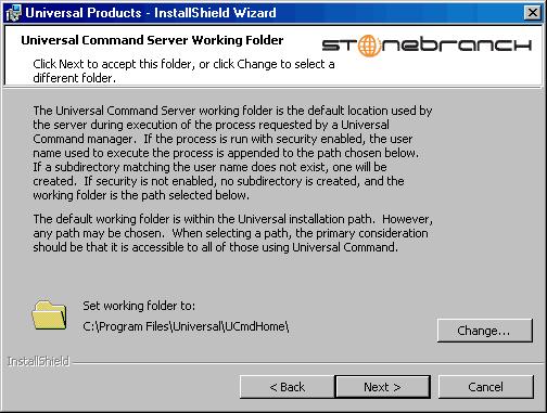 Stonebranch Solutions for Windows Installing on 64-bit Windows Editions To resolve this issue, it is necessary to change the value (or location) of the Universal Command Server and/or Universal Event