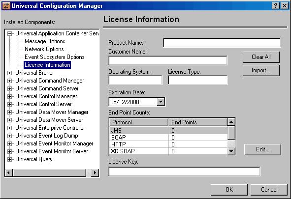 Stonebranch Solutions for SOA for Windows Configuring and Starting the Universal Application Container Server Figure 4.