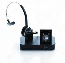 Desk telephone, Mobile and Softphone support 0000291753 9465-69-804-105 Jabra PRO 9465 Duo Headset w/ Base, US DECT 1.9 GHz, 450 foot wireless range, Flex Boom Noise Canceling Microphone.