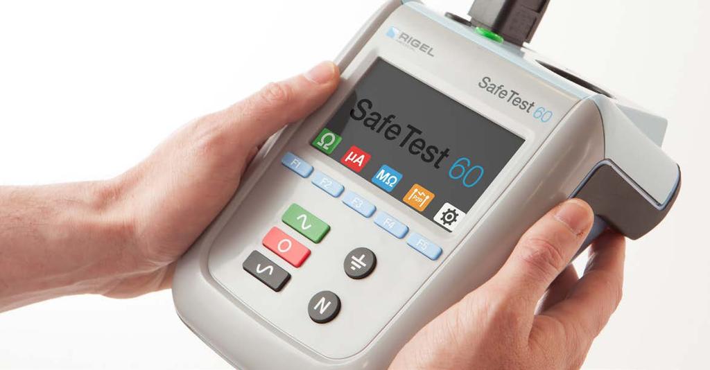SafeTest 60 Robust medical safety analyser. SafeTest 60? > Small and compact Robust, compact and portable, the SafeTest 60 makes it easier to perform tests.