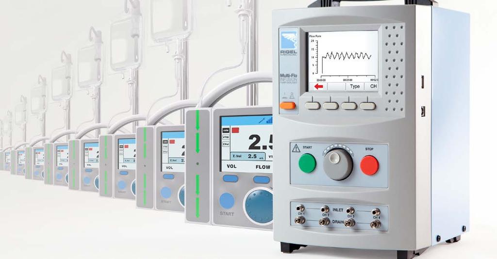 Multi-Flo Infusion device analyser. Multi-Flo? > The Multi-Flo is fully compliant > Fast and accurate testing Automated tests makes testing quicker and more controlled every time.